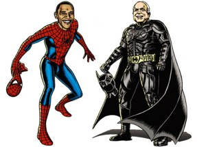 Illustration for article titled The Many Superhero Faces of Barack Obama